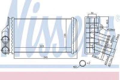Радиатор печки NISSENS 71157
