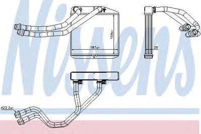 Радиатор печки NISSENS