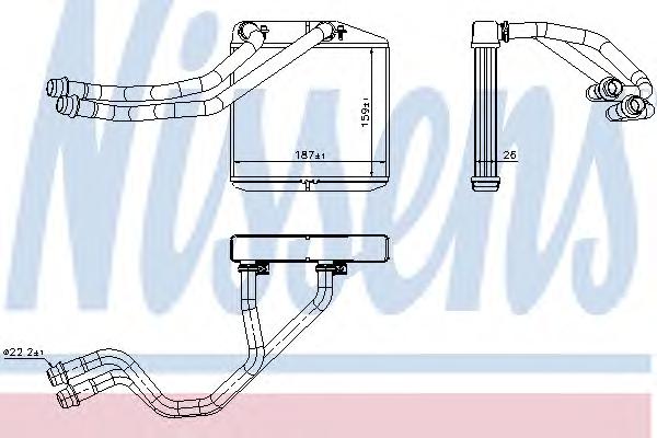 Радиатор печки NISSENS