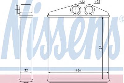 Радиатор печки NISSENS 72661