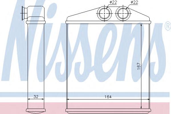 Радиатор печки NISSENS