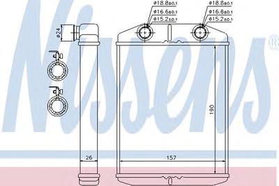 Радиатор печки NISSENS 76514