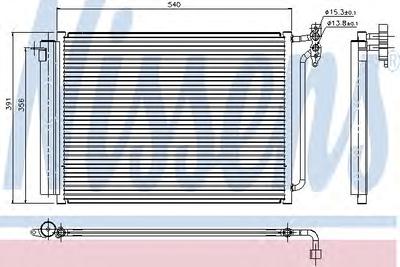Конденсатор, кондиционер NISSENS 94605