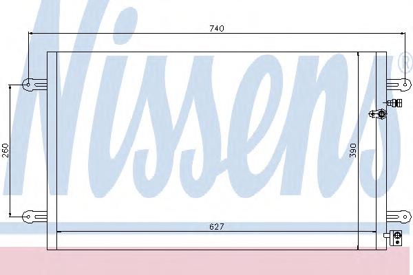 Конденсатор, кондиционер NISSENS