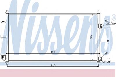 Радиатор кондиционера NISSENS 94893