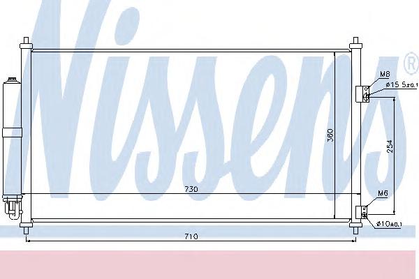 Радиатор кондиционера NISSENS