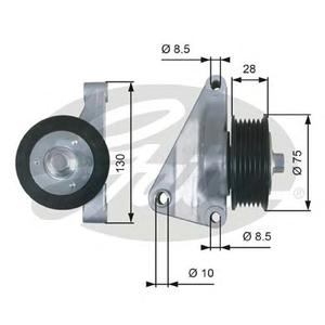 Паразитный / ведущий ролик, поликлиновой ремень GATES T36422