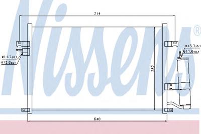 Конденсатор, кондиционер NISSENS 94725