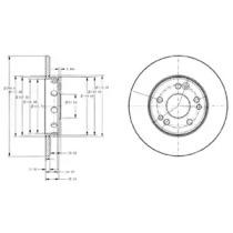 Тормозной диск DELPHI BG2314