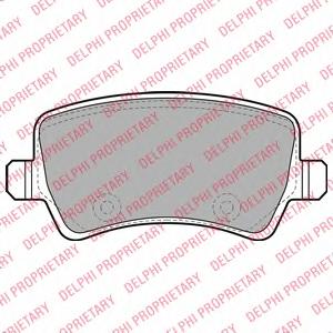 Комплект тормозных колодок, дисковый тормоз DELPHI