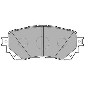 Комплект тормозных колодок, дисковый тормоз DELPHI LP2487