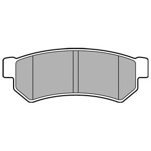 Комплект тормозных колодок, дисковый тормоз DELPHI LP2502
