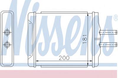 Радиатор печки NISSENS 76505