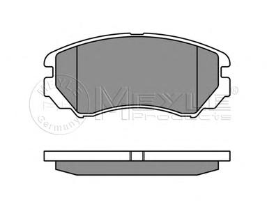 Комплект тормозных колодок, дисковый тормоз MEYLE 025 238 9116/W