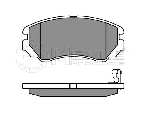 Комплект тормозных колодок, дисковый тормоз MEYLE