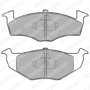 Комплект тормозных колодок, дисковый тормоз DELPHI