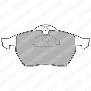 Комплект тормозных колодок, дисковый тормоз DELPHI