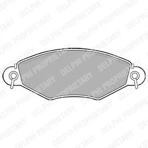 Комплект тормозных колодок, дисковый тормоз DELPHI LP1617