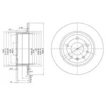 Тормозной диск DELPHI BG2381