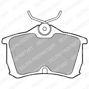 Комплект тормозных колодок, дисковый тормоз DELPHI