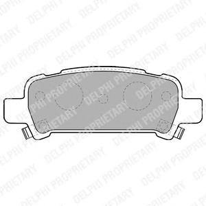 Комплект тормозных колодок, дисковый тормоз DELPHI LP1509