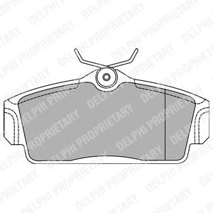 Комплект тормозных колодок, дисковый тормоз DELPHI