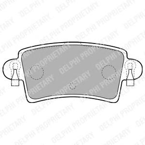 Комплект тормозных колодок, дисковый тормоз DELPHI LP1747