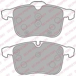 Комплект тормозных колодок, дисковый тормоз DELPHI