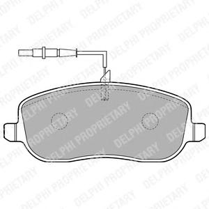 Комплект тормозных колодок, дисковый тормоз DELPHI