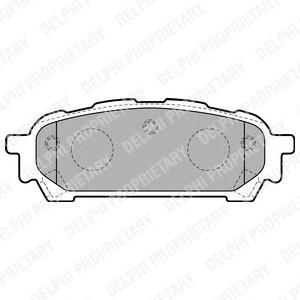 Комплект тормозных колодок, дисковый тормоз DELPHI