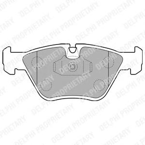 Комплект тормозных колодок, дисковый тормоз DELPHI