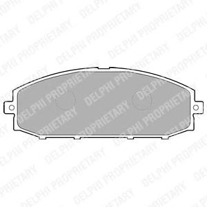Комплект тормозных колодок, дисковый тормоз DELPHI