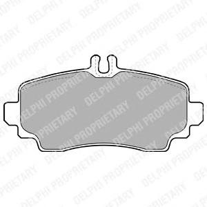 Комплект тормозных колодок, дисковый тормоз DELPHI