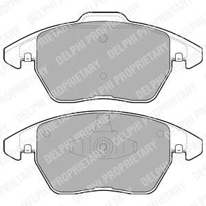 Комплект тормозных колодок, дисковый тормоз DELPHI LP1898