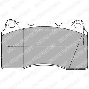 Комплект тормозных колодок, дисковый тормоз DELPHI LP1422