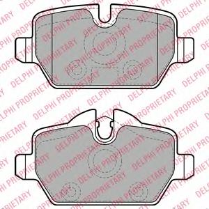Комплект тормозных колодок, дисковый тормоз DELPHI LP1924