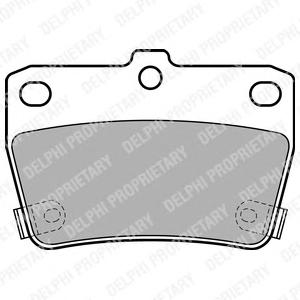 Комплект тормозных колодок, дисковый тормоз DELPHI