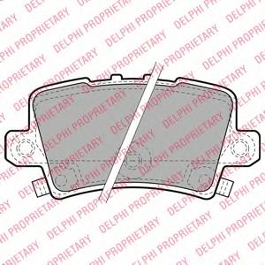 Комплект тормозных колодок, дисковый тормоз DELPHI