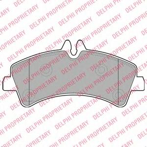Комплект тормозных колодок, дисковый тормоз DELPHI