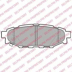 Комплект тормозных колодок, дисковый тормоз DELPHI