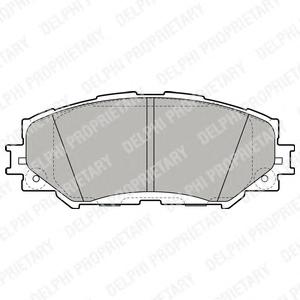 Комплект тормозных колодок, дисковый тормоз DELPHI LP2002