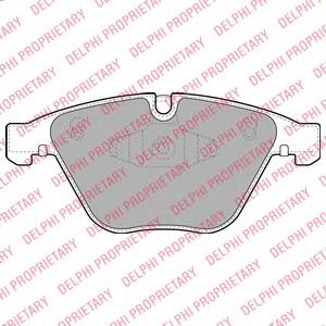 Комплект тормозных колодок, дисковый тормоз DELPHI LP2067