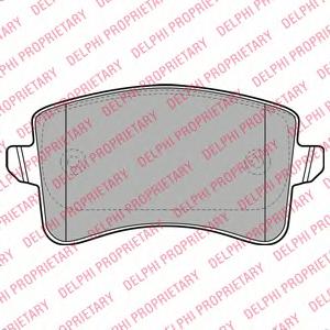 Комплект тормозных колодок, дисковый тормоз DELPHI