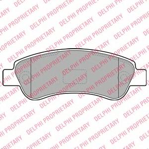 Комплект тормозных колодок, дисковый тормоз DELPHI LP1994