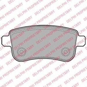 Комплект тормозных колодок, дисковый тормоз DELPHI