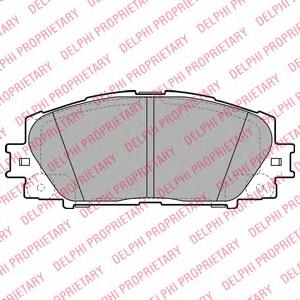 Комплект тормозных колодок, дисковый тормоз DELPHI LP2135