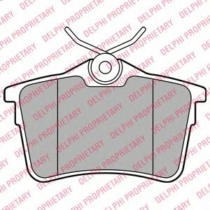 Комплект тормозных колодок, дисковый тормоз DELPHI LP2147