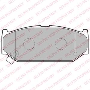 Комплект тормозных колодок, дисковый тормоз DELPHI