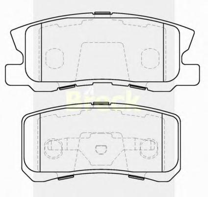Комплект тормозных колодок, дисковый тормоз BRECK