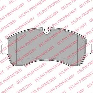 Комплект тормозных колодок, дисковый тормоз DELPHI